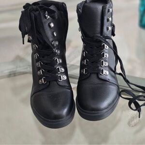 Black Studded Women's Boots